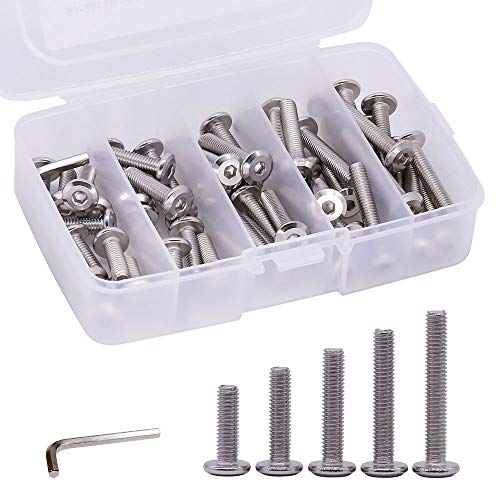 Vis à tête plate M6 inox 304 18-8, la visserie de précision au fini brillant