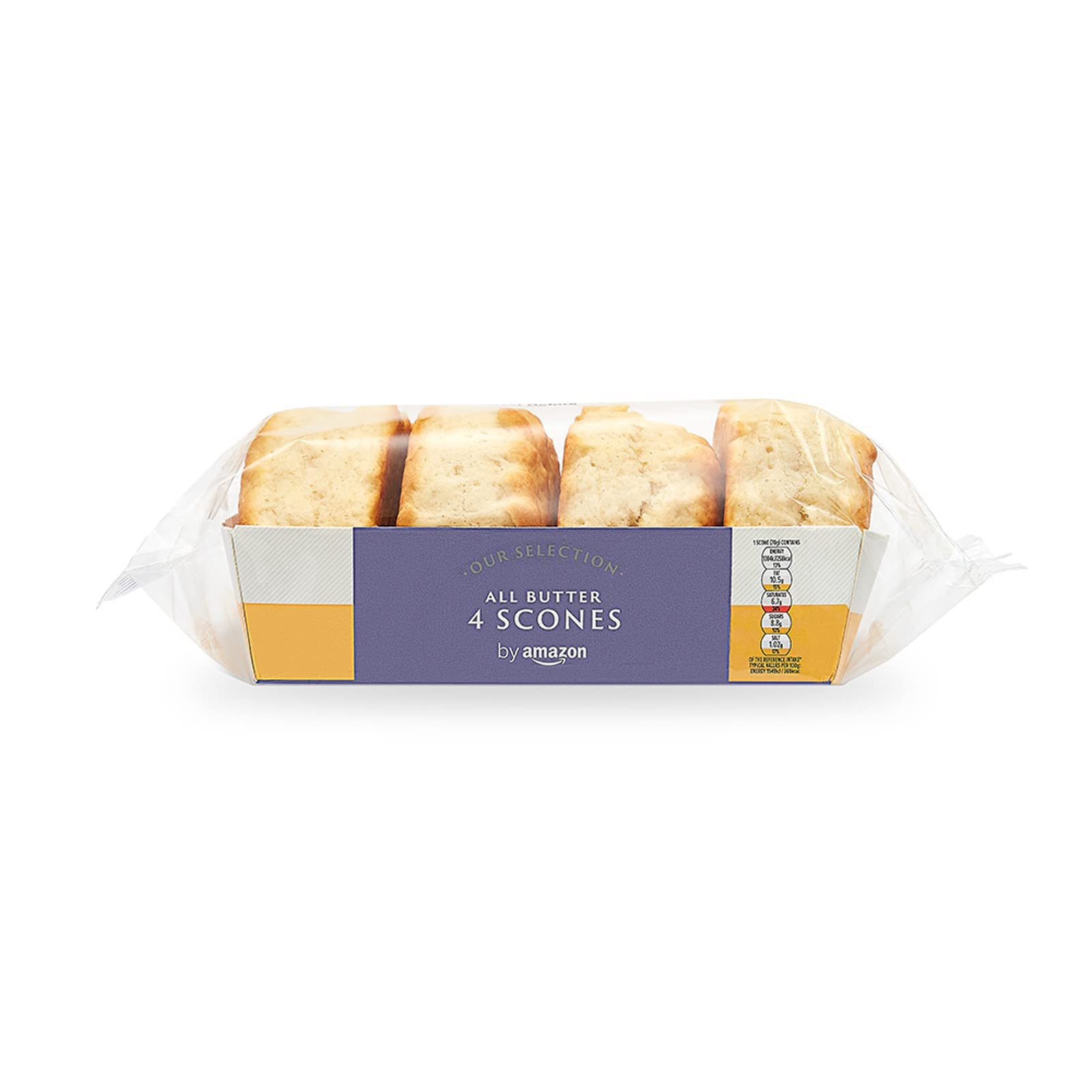 by Amazon Our Selection 4 All Butter Plain Scones, 280g