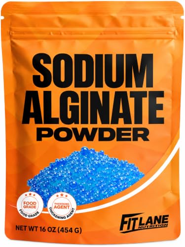 Sodium Alginate Powder 16 oz, Food Grade Bulk Ingredient for Thickening