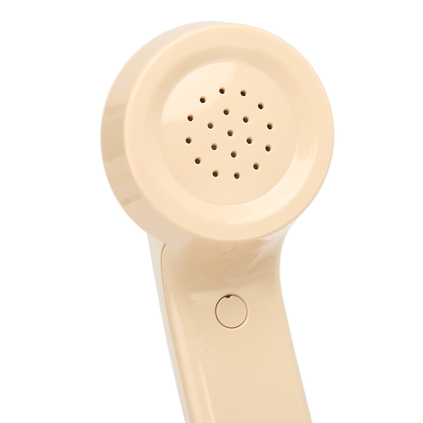 Generic Telefon Obrotowy w Stylu Retro Elegancki Telefon Stacjonarny w Stylu Vintage z Mechanicznym Dzwonkiem do Użytku Biurowego, Domowego i Hotelowego (Beżowy)
