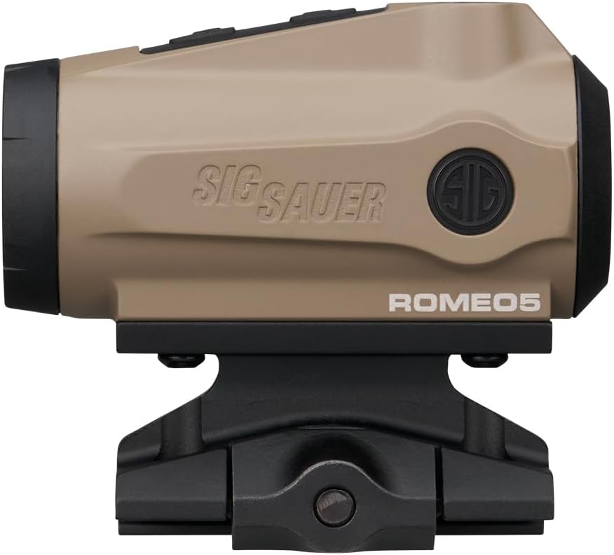 SIG SAUER ROMEO5 GEN II 1x20mm Compact Durable IPX-7 Waterproof 2 MOA Rifle Shooting Dot Sight, Parallax-Free Optical Design, 12 Illumination Settings