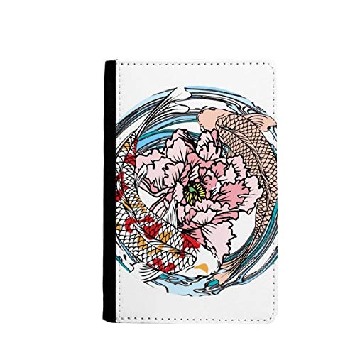 Étui portefeuille de voyage pivoine - Organiseur de passeport floral