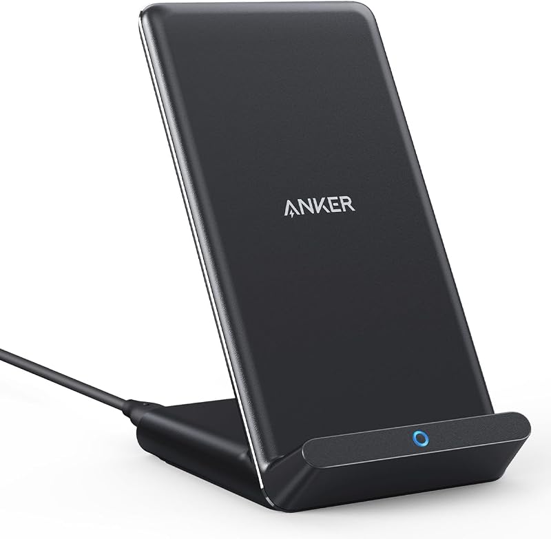 Anker PowerWave 10 Stand ワイヤレス充電器 Qi認証 iPhone 16シリーズ / 15シリーズ / 14シリーズ Galaxy 各種対応 最大10W出力 (ブラック)