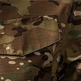 Waterproof Jacket for Men Rain Pullover Camouflage Hoodie Jacket Combat Hunting Sweatshirt Lightweight Hooded Windbreaker Outdoor Raincoat Breathable Windproof Shell Camping Hiking Fishing - Image 4