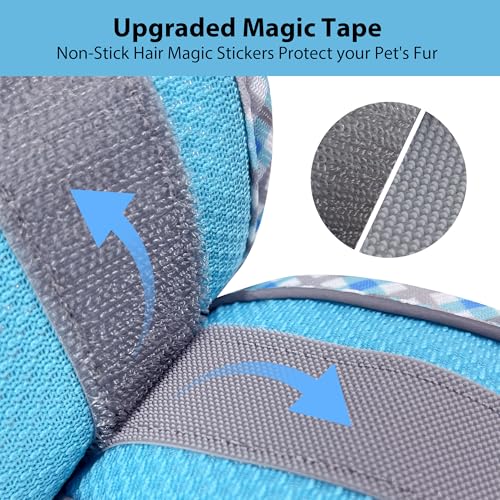 AIITLE Hundegeschirr und Leine Set, No Pull Schritt in Welpengeschirr mit Super atmungsaktivem Mesh, einstellbare reflektierende Welpen Essentials für die Ausbildung für kleine Hunde, Katzen Blau XS
