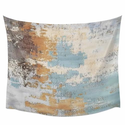 Xujaseazo Abstract Graffiti Art Tapestry Brown Blue Street Theme Wall Hanging Wall Tapestry for Bedroom Living Room Dorm Backdrop Home Decor 60x40 Inch