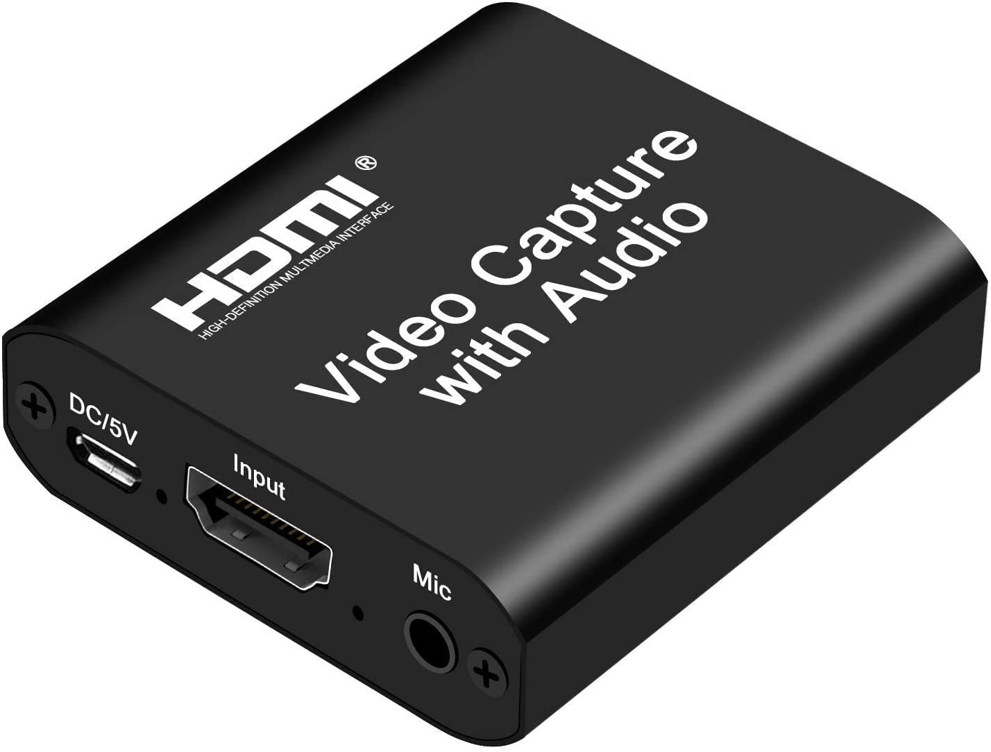 WiredCom® 4K HDMI Video Capture Card with 3.5mm Audio Output Mic Input for Zoom Meeting Game Recording Support USB 3.0 PC Live Streaming Broadcast YouTube Live (Black)-image-46