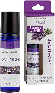 SpaRoom Aromatherapy 100% Pure Essential Oils for Diffusers and Air Freshners, Relax Lavender, 10 mL