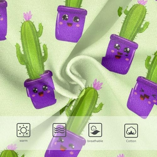 Joisal Cute Cartoon Cactus Green Panties Little Girl Girls Underwear Toddler Cotton Stylish Briefs Underpants 2t3