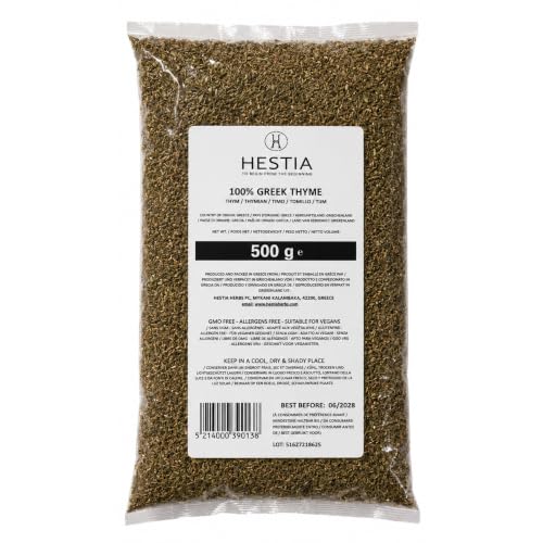 Hestia Herbs Griechischer Thymian getrocknet 500 g Aromatisches Gewürz