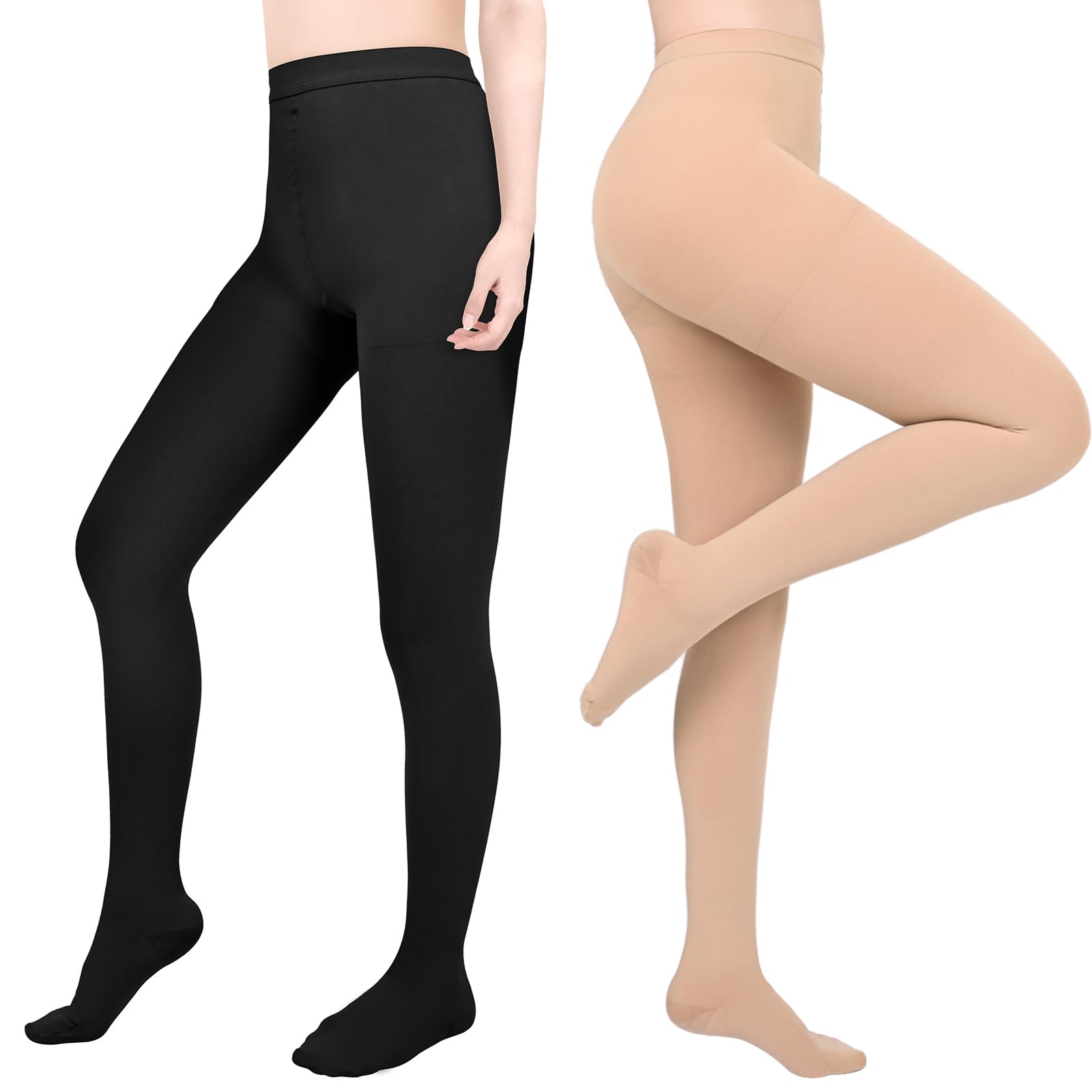 20-30 mmHg calze mediche a compressione da donna e uomo classe 2, calze a compressione per vene varicose, edema, Dvt