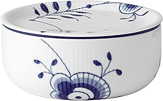 Royal Copenhagen 1028379 Blue Fluted Mega Container, Wide, 25.4 fl oz (750 ml), Canister, Wedding Gift, Gift