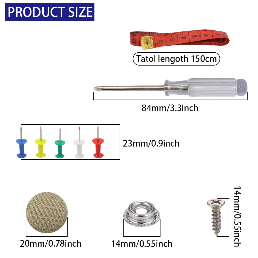 Kit 65 PCS Ciel De Toit Voiture - Rivets Fixation Toit Avec Outils Réparation