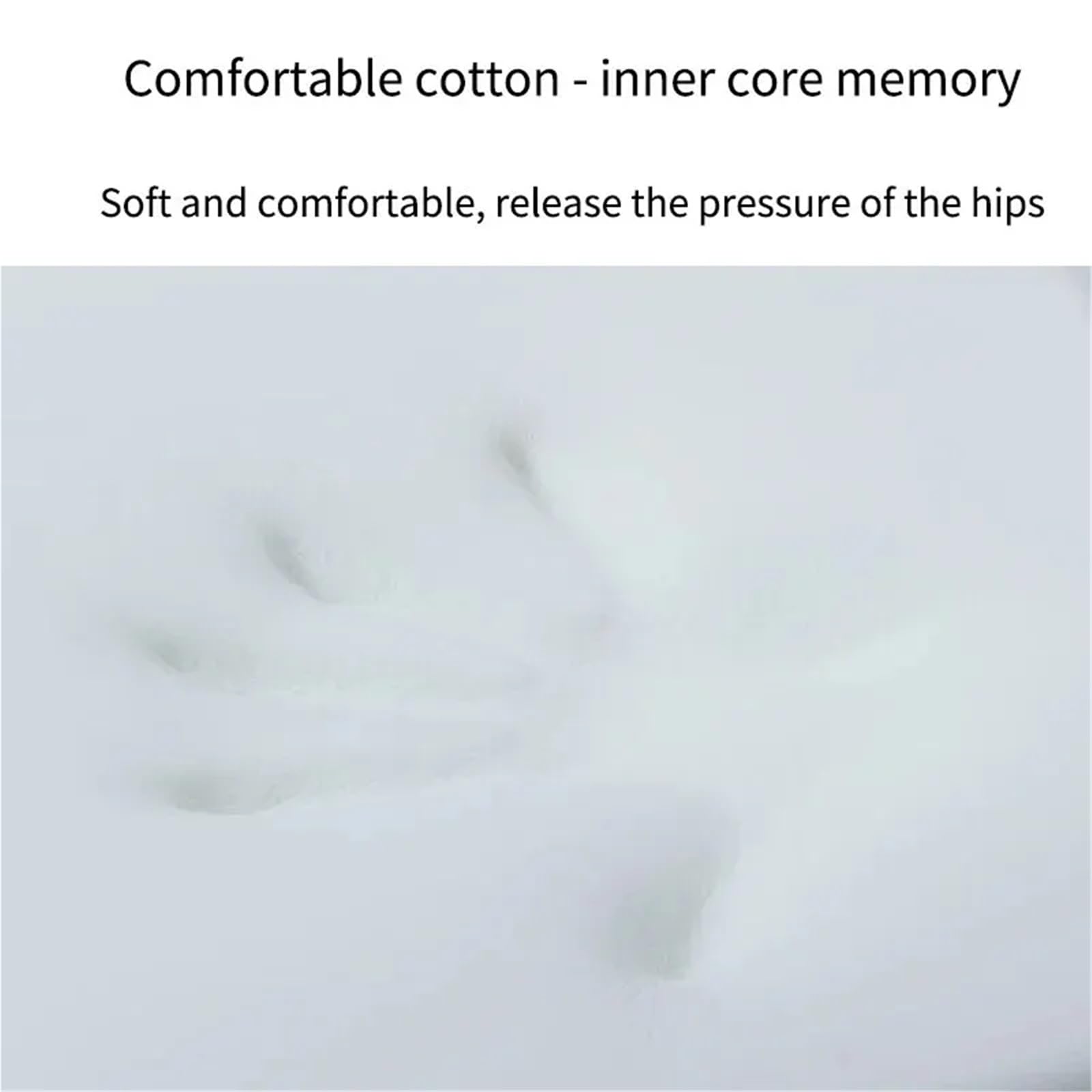 Memory Foam Sitzkissen Ergonomisches Memory-Baumwoll-Büro-Studentensitzkissen, Hämorrhoidenkissen, verlängertes Sitzen, Gotteswerkzeug Für Bürostuhl(Blue)
