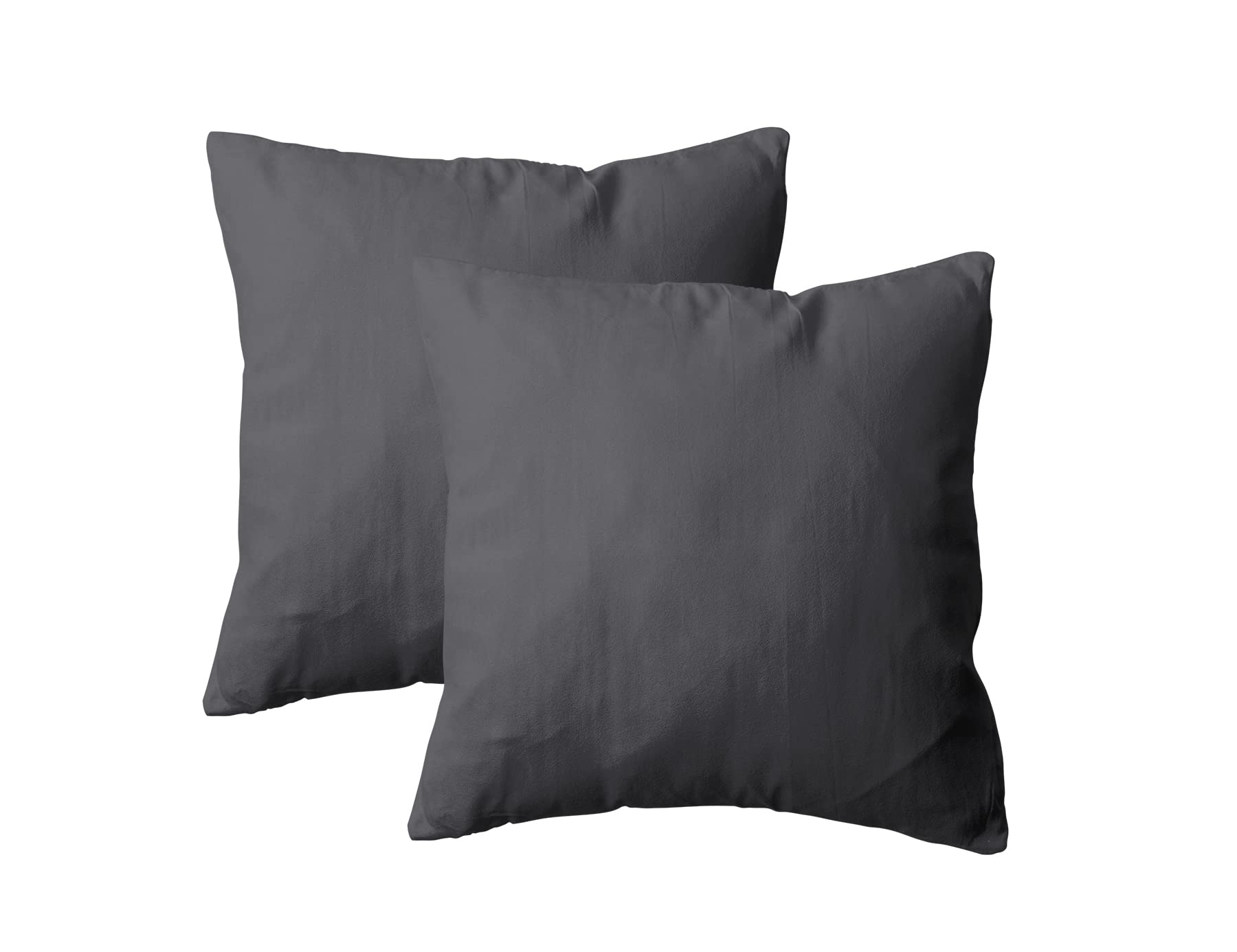 Amolavet Kissenbezug 80x80 Grau 2er Set Kopfkissenbezug 80x80 mit Hotelverschluss aus 100% Gebürsteter Mikrofaser Weich Pflegeleicht Formstabil für Alle Jahreszeiten