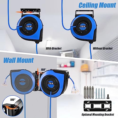 Suraielec Retractable Extension Cord Reel thumb #3