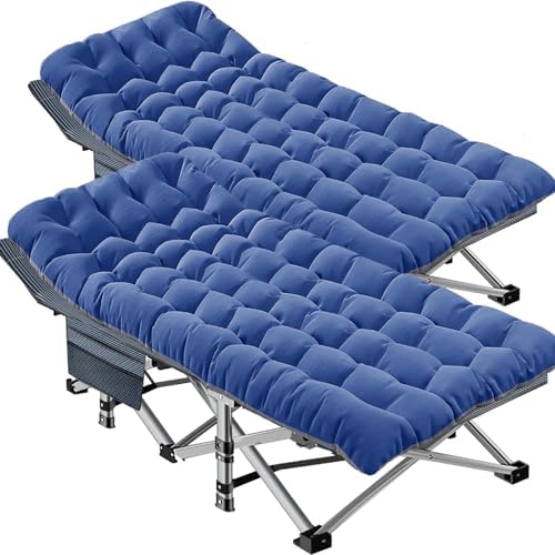 DoCred Oversized XXL Folding Camping Cot with Mattress