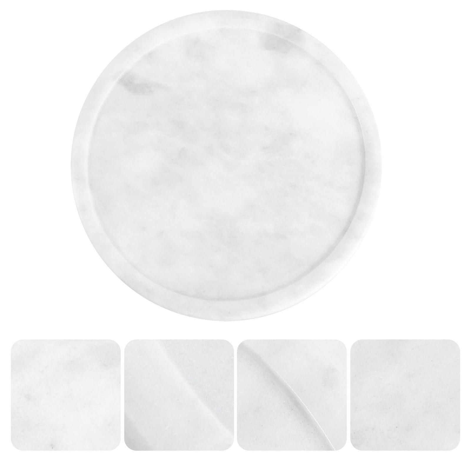 TOYANDONA Vassoio in Marmo Naturale per Dolci Snack e Frutta Secca Piatto Decorativo Elegante per Feste e Casa Design Resistente e Facile da Pulire per Buffet e Aperitivi