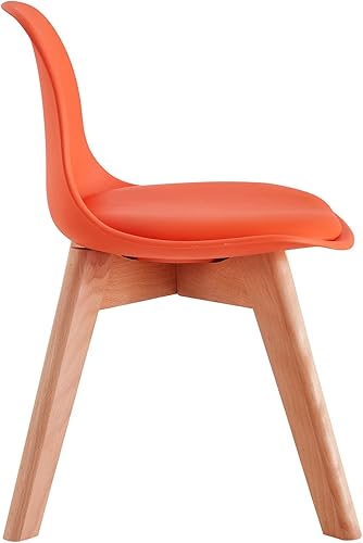 Miniatura 22 de Juego de 2 sillas de escritorio pequeñas, color sólido, estilo simple, para niños de 3 a 10 años, diseño de respaldo curvado y asiento acolchado de