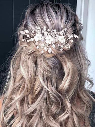 Flor Boda Cabello Vid Plata Tocado De Novia Cristal...