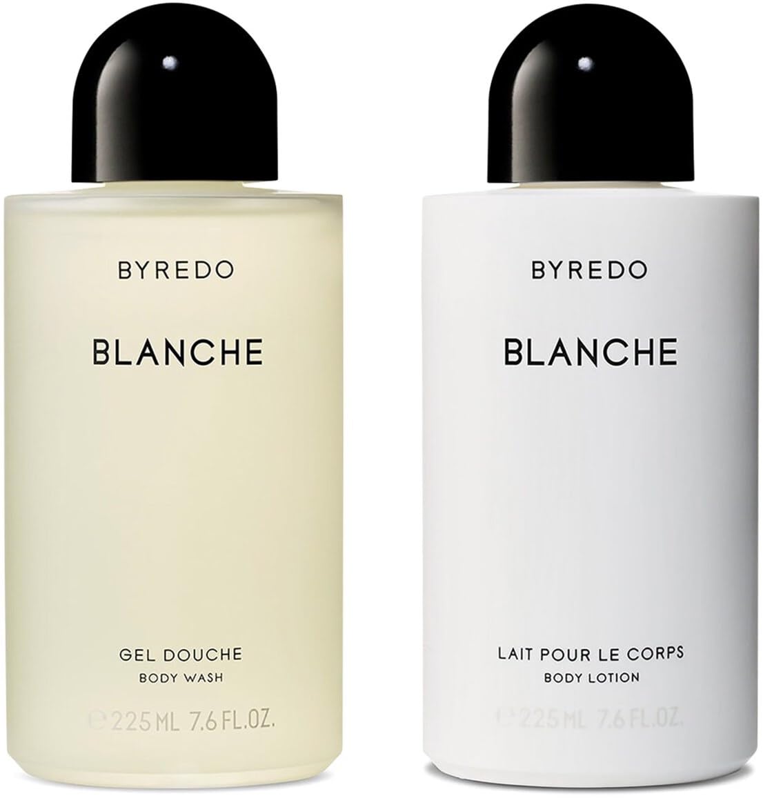 Byredo Blanche Body Lotion 225ml & Body Wash 225ml – Luxury Unisex Fragrance Body Care Duo – Hydrating Lotion & Gentle Cleansing Wash – Fresh Clean Signature Scent