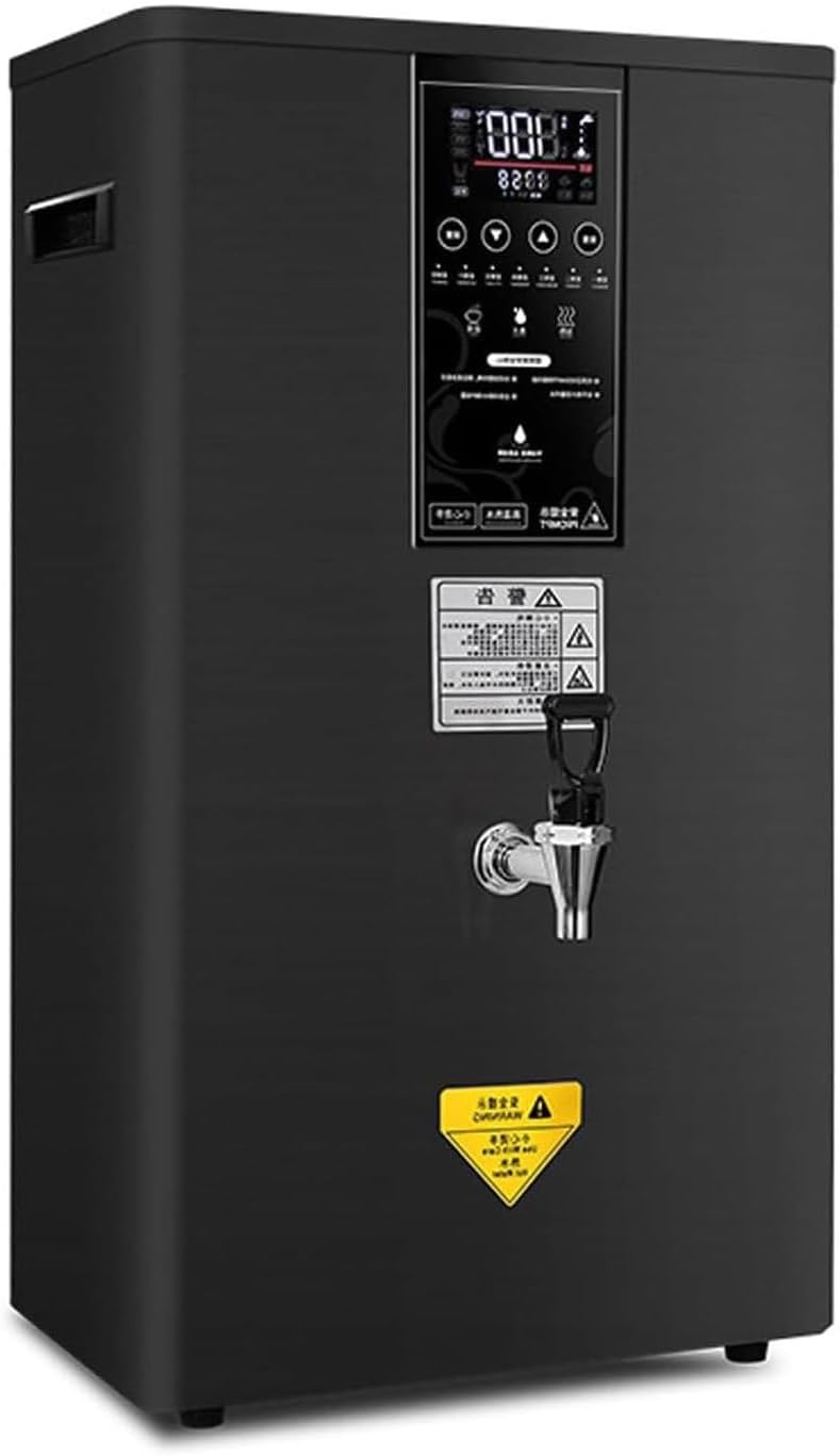 Electric Instant Hot Water Dispenser, Commercial Hot Water Dispenser Step-Heating Boiling Water Machine Wall-Mounted Tea Coffee Kettle Combination Water Boilers for Home Office,Black-50L/H