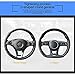 Leather Steering Wheel Cover, Auto Car Stretch Steering Wheel Protector, Universal 15 Inch Anti-Slip Breathable Odorless Steering Wheel Cover for Men Women (Black/Red)