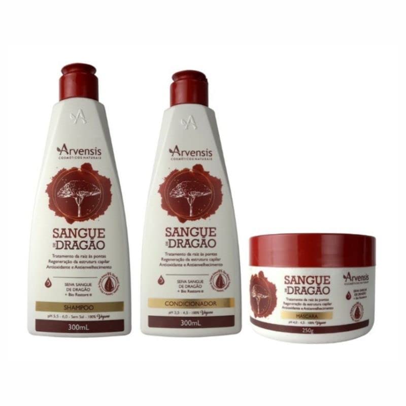 Kit Vegano Arvensis Sangue De Dragão (sh+cond+masc)