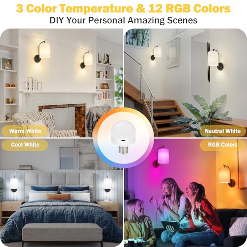 Image of MATAMEYE Battery Operated Wall Sconce Set of 2, Black Wall Light Fixture