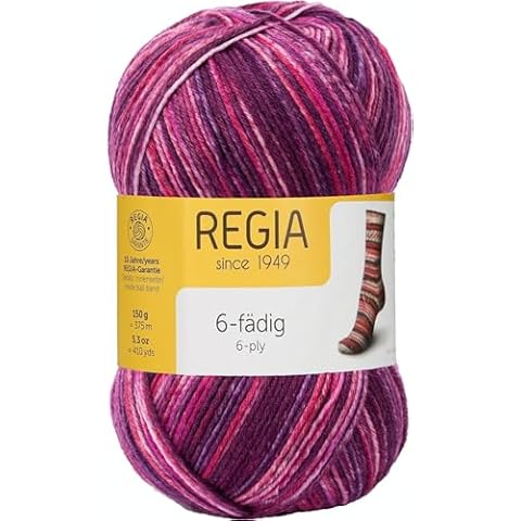 Regia 9801629 08078 Hand Knitting Yarn Wool, Iceland, 18 x 9 x 9 cm, Wool, Burgundy, 18 x 10 x 10 cm Cover