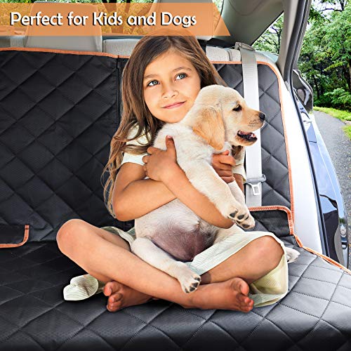 Yicostar Dog Car Seat Cover Waterproof Non-Slip Bench Dog Seat Cover for Back Seat Heavy Duty Pet Seat Cover Protector Armrest Compatible for Cars Trucks and SUVs - Thumbnail 2