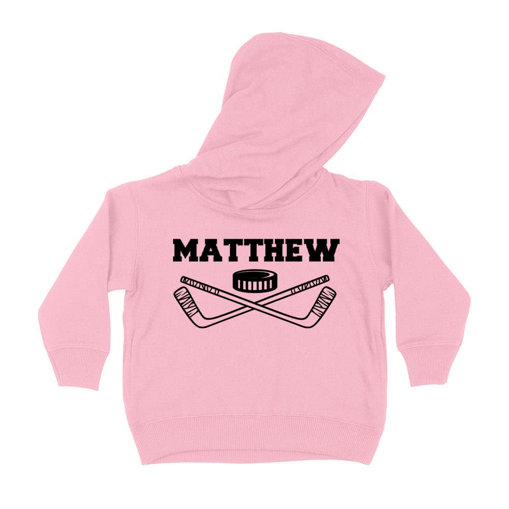 Hockey Matthew Kids Hoodie Sweatshirt Toddler 5T Light Pink
