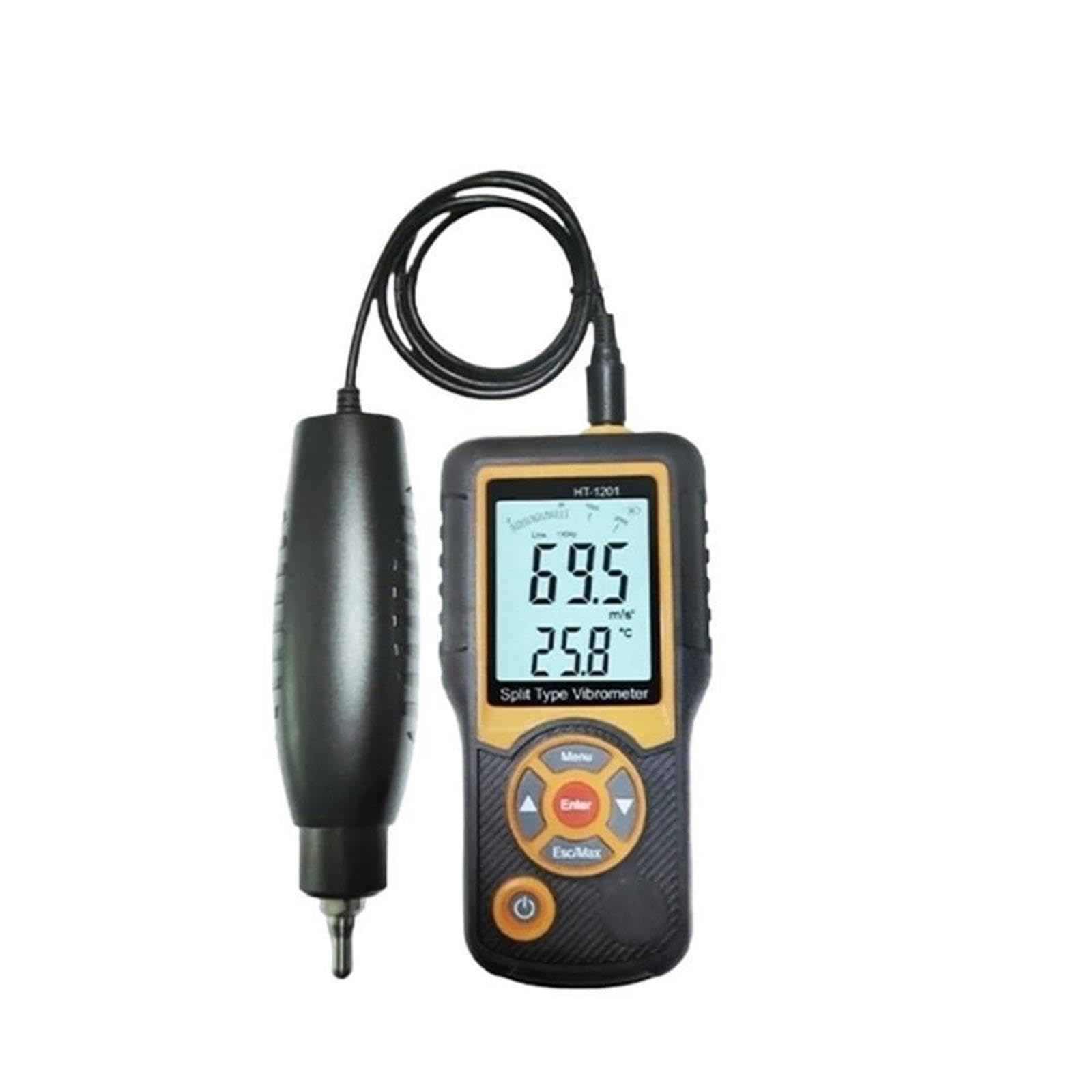 Vibration Meter, Portable Digital Vibrations, Handheld Split Type Detector