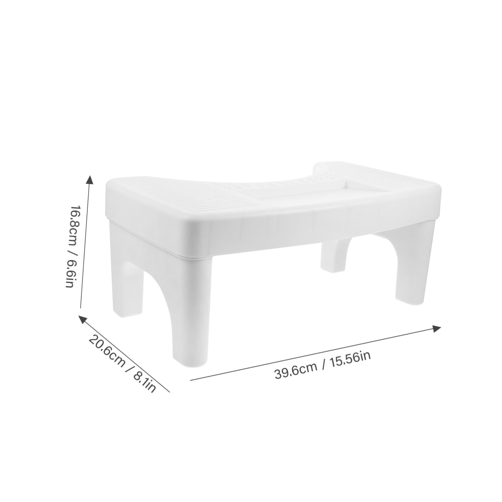 FOMIYES Pp Material Squatting Foot Stool Toilet Stool Footrest Bathroom Step Stool