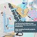 UPTTHOW 6Pcs Bookbinding Easy Scrapbooking Tool for Starter, Complete Great Stencils and Cutter Guide Kit Can Be Made into Notebook Calender Junk Journal Handbook