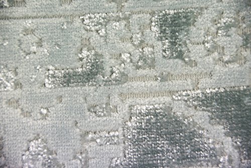 Merinos Vintage Teppich modern Wohnzimmerteppich Designteppich mit Fransen in Türkis Größe 80x150 cm – Bild 6