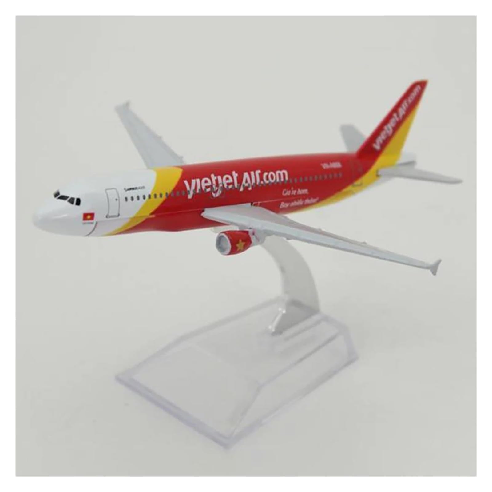 Modelo de avión Vietnam Airlines A320 fundición a presión de 16 cm escala 1:400