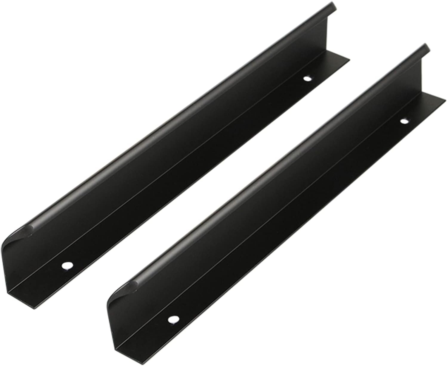 Poignées de traction de meubles noires en lot de 2 pour tiroir et armoire