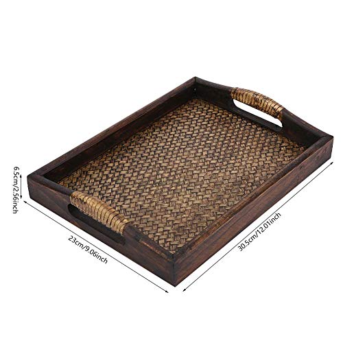 Prexey Bandeja de servicio multiusos Plato para juego de té Frutas Caramelos Comida Home Hotel - Imagen 5