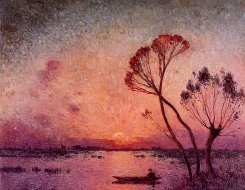 Pintura por números de puesta de sol el regalo creativo perfecto
