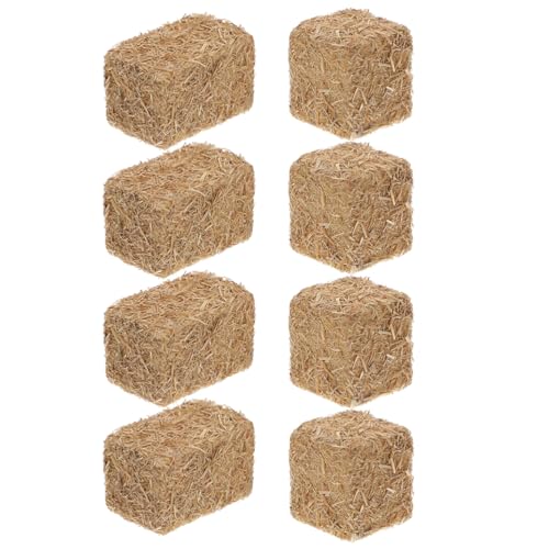 Yardwe 8 Stück Mini-Heuballen Mini-Heuhaufen Dekoration Winzige...