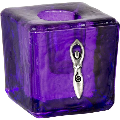 New Age Source AC-42FU-P0T5 Mini Candle Holder Spiral Goddess Purple cover