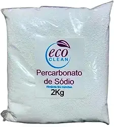 Percarbonato de Sódio Puro, Produto de Limpeza Geral, Alvejante para Roupas Brancas, 2kg em Pó
