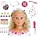 Produktbild Theo Klein 5242 Princess Coralie - Schmink- u. Frisierkopf "Rose", Mit Haarschmuck und Kosmetik , Spielzeug für Kinder ab 3 Jahren