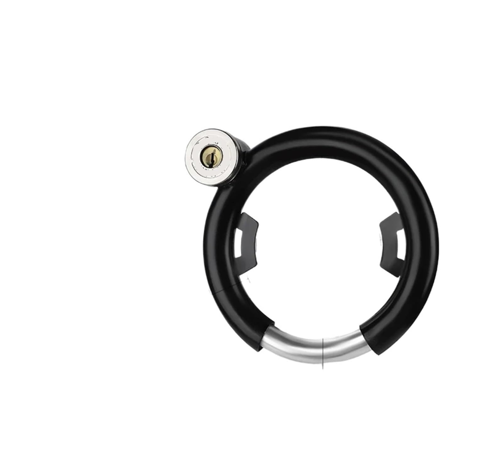 Ycenjepsaz Black Bicycle Lock Anti-Theft Locked Mountain Bike Electric Car Battery Car Locks Circular Lock-On Outdoor Bicycle Lock Accessories(Black)
