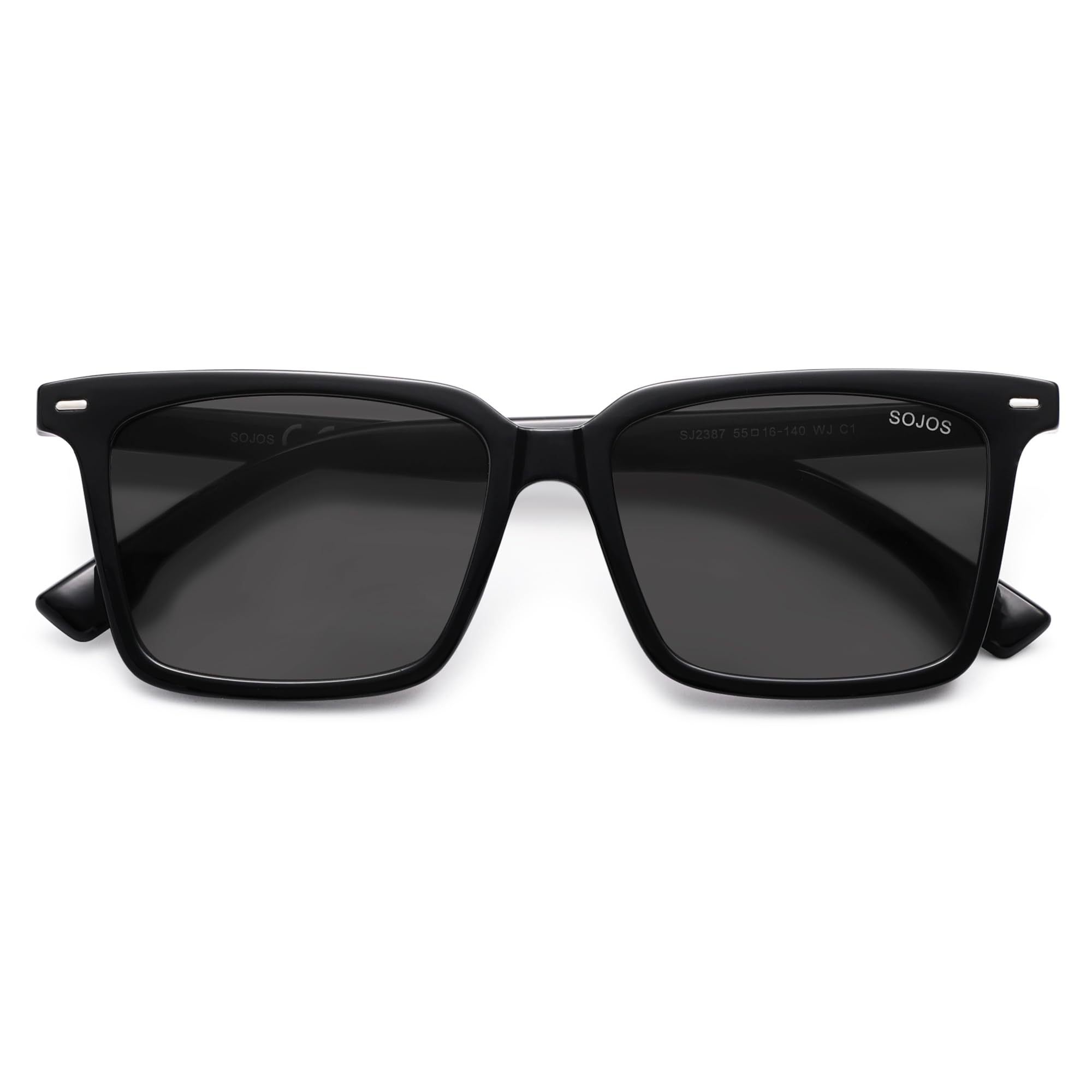 SOJOS Retro Großer Quadratisch Polarisierte Sonnenbrille Dam