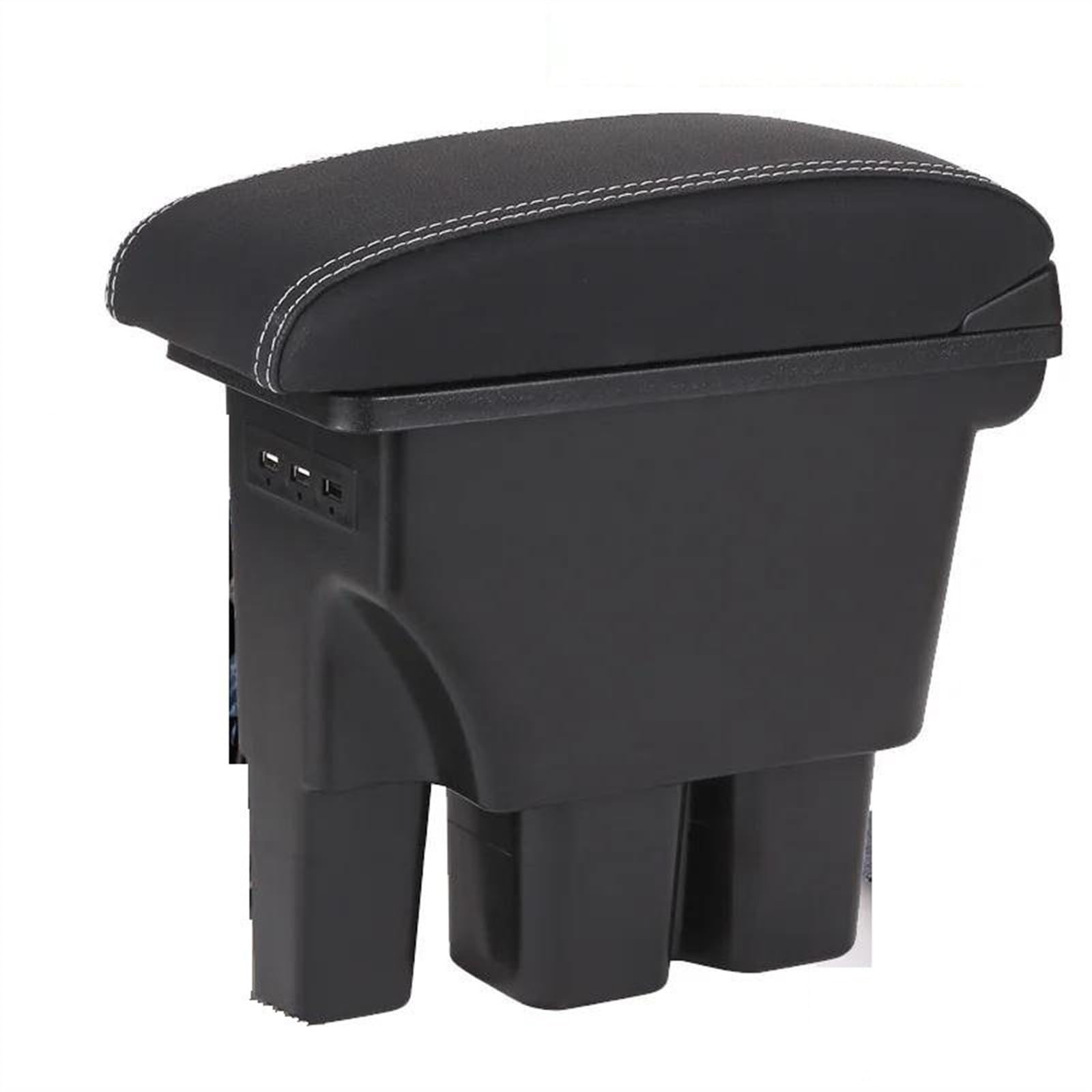 NOHEEU Car Armrest Box 2018-2022 Retrofit Parts Storage Interior Details Accessories For Jimny JB74(B3 White line Corium)