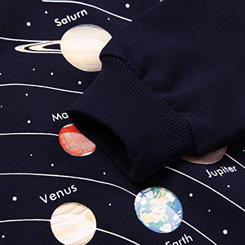 Image of Akyzic Boys Sweatshirts Cotton Long Sleeve Crewneck Pullover Toddler Kids Winter Warm Shirt Sweater Tops 3t-8t