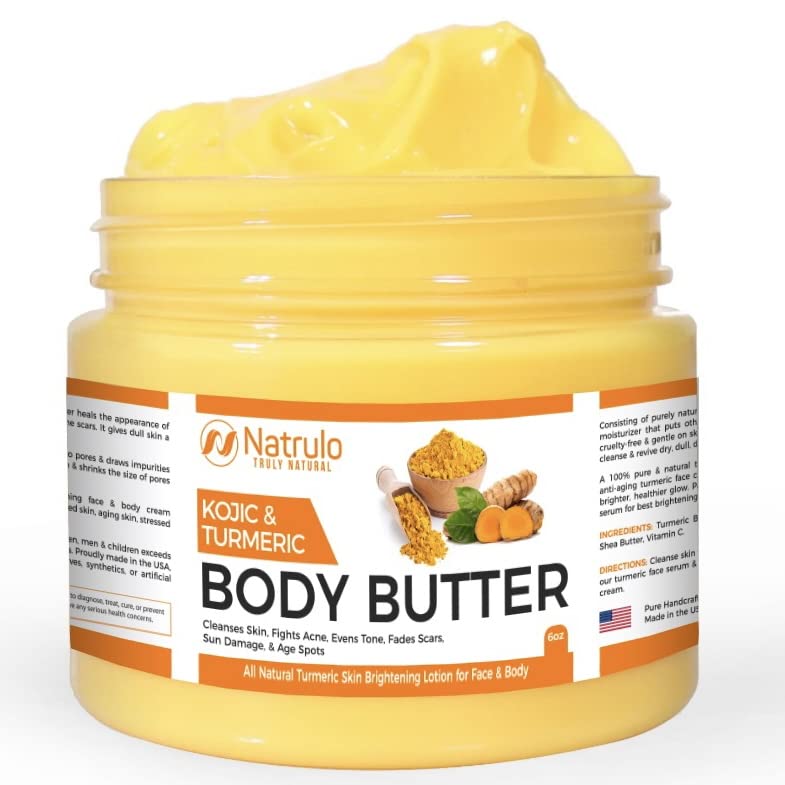 Turmeric & Kojic Body Butter All Natural Turmeric Butter for Dark