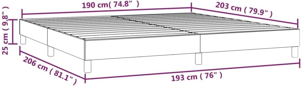 Light Grey Bed Frame King Size Upholstered Polyester Fabric Platform Foundation with Engineered Wood Legs Durable Sturdy Mattress Support Easy Assembly Modern Bedroom Furniture